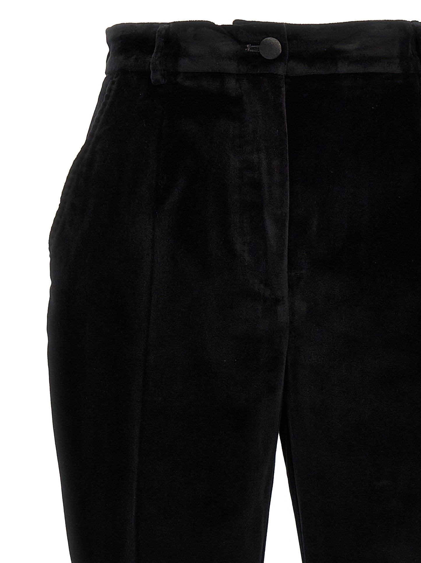 Dolce & Gabbana Black Cotton Dress Pants