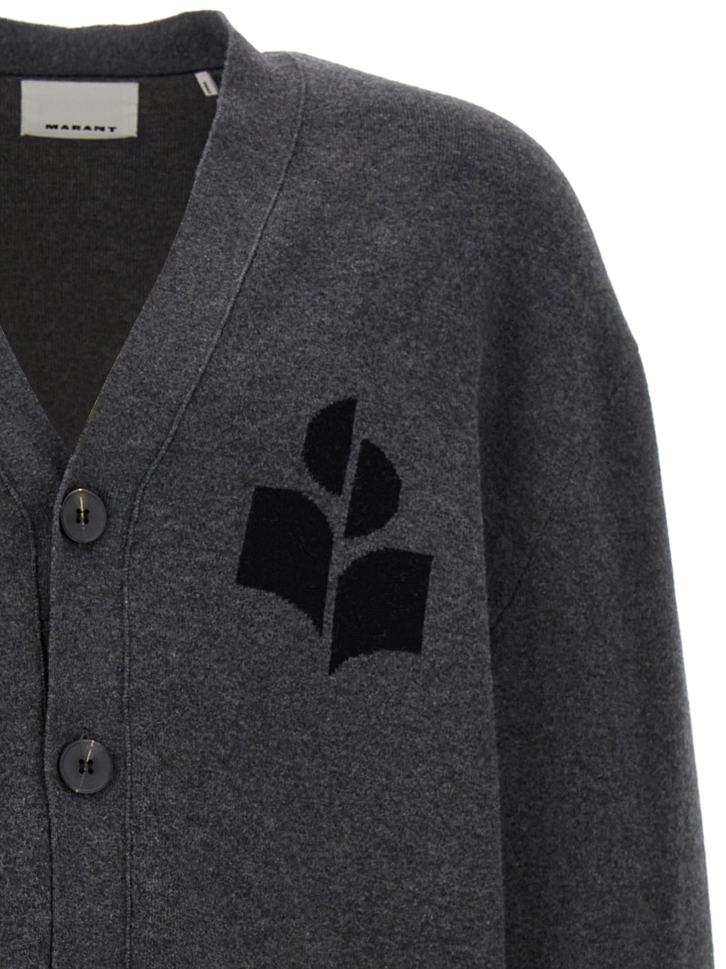 Isabel Marant Gray Cotton Cardigan