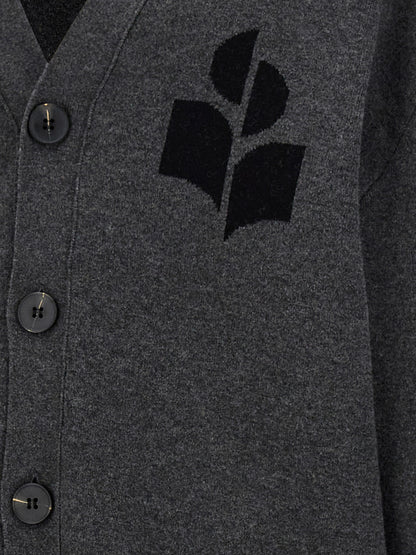 Isabel Marant Gray Cotton Cardigan