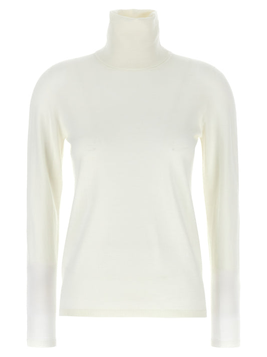 Cardigan by Max Mara for women in virgin wool white features an impeccable silhouette, showcasing a sophisticated and detail for a truly impeccable finish.