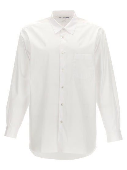 Comme Des Garçons White Cotton Blouse