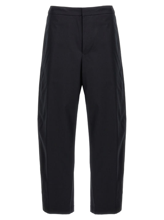 Jil Sander Blue Cotton Casual Pants
