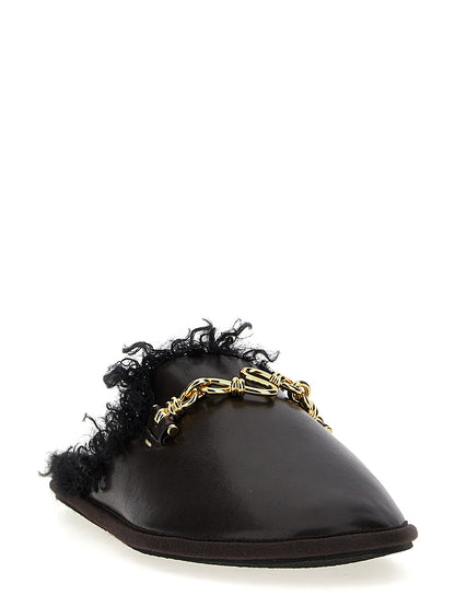 Stella McCartney Brown Polyethylene Mules