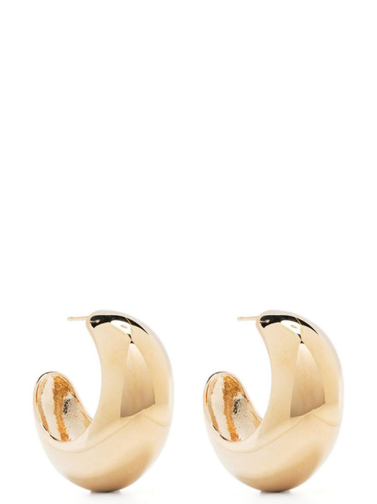 Earrings by Isabel Marant for women in polyamide polyester viscose & sequins gold & hooped showcases a enchanting silhouette, artfully incorporating the intricate hoop seen in the Essence Women's Hoop Gold Brass Earrings.