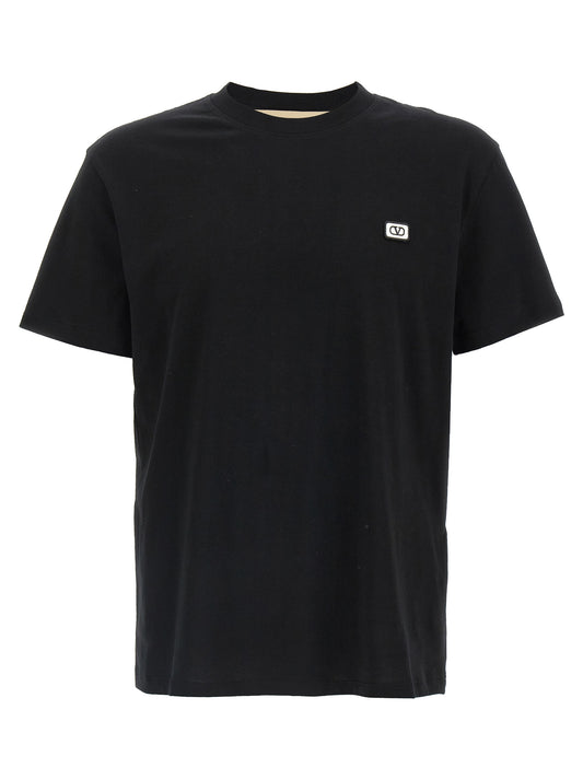Valentino Garavani Black Cotton T-Shirt
