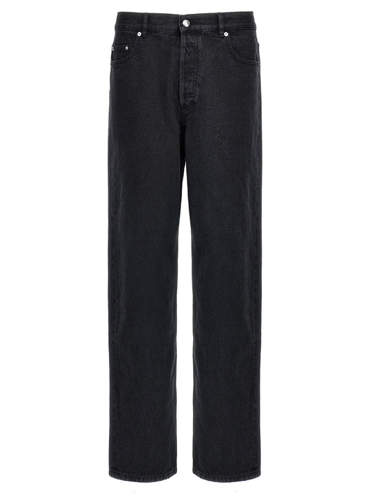 A.P.C. Black Cotton Straight-Leg Jeans