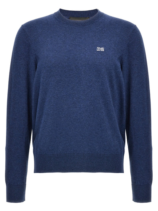 Dsquared² Blue Cotton Cardigan