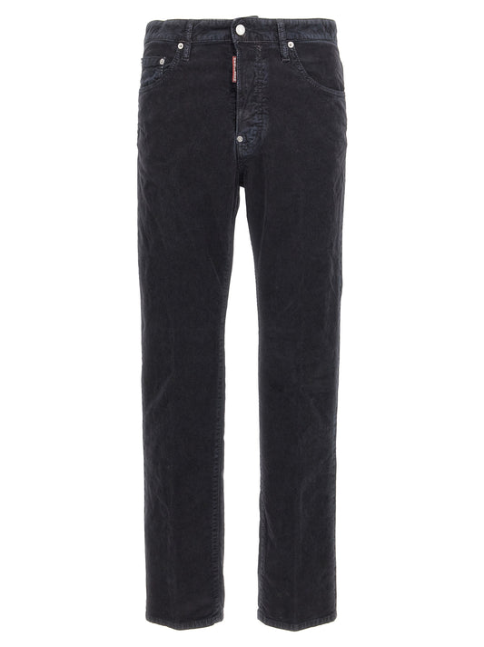 Dsquared² Blue Cotton Casual Pants