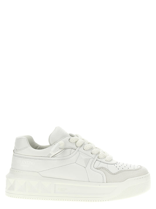 Sneakers by Valentino Garavani for men in bos taurus calfskin leather white features an timeless silhouette from the Men's Chunky Bos Taurus Calfskin Leather Sneakers collection, showcasing a signature chunky style with an timeless finish.