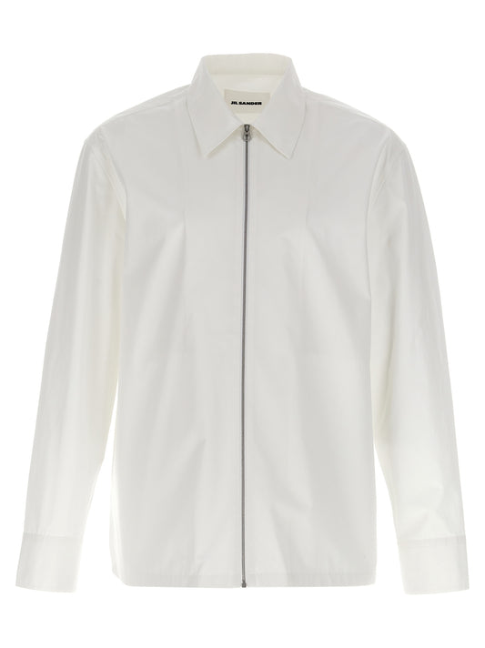 Jil Sander White Cotton Blouse