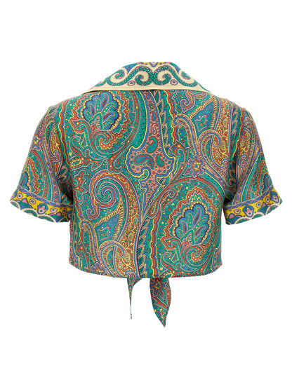Etro Multicolor Silk Pattern Shirt