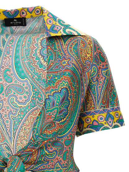 Etro Multicolor Silk Pattern Shirt