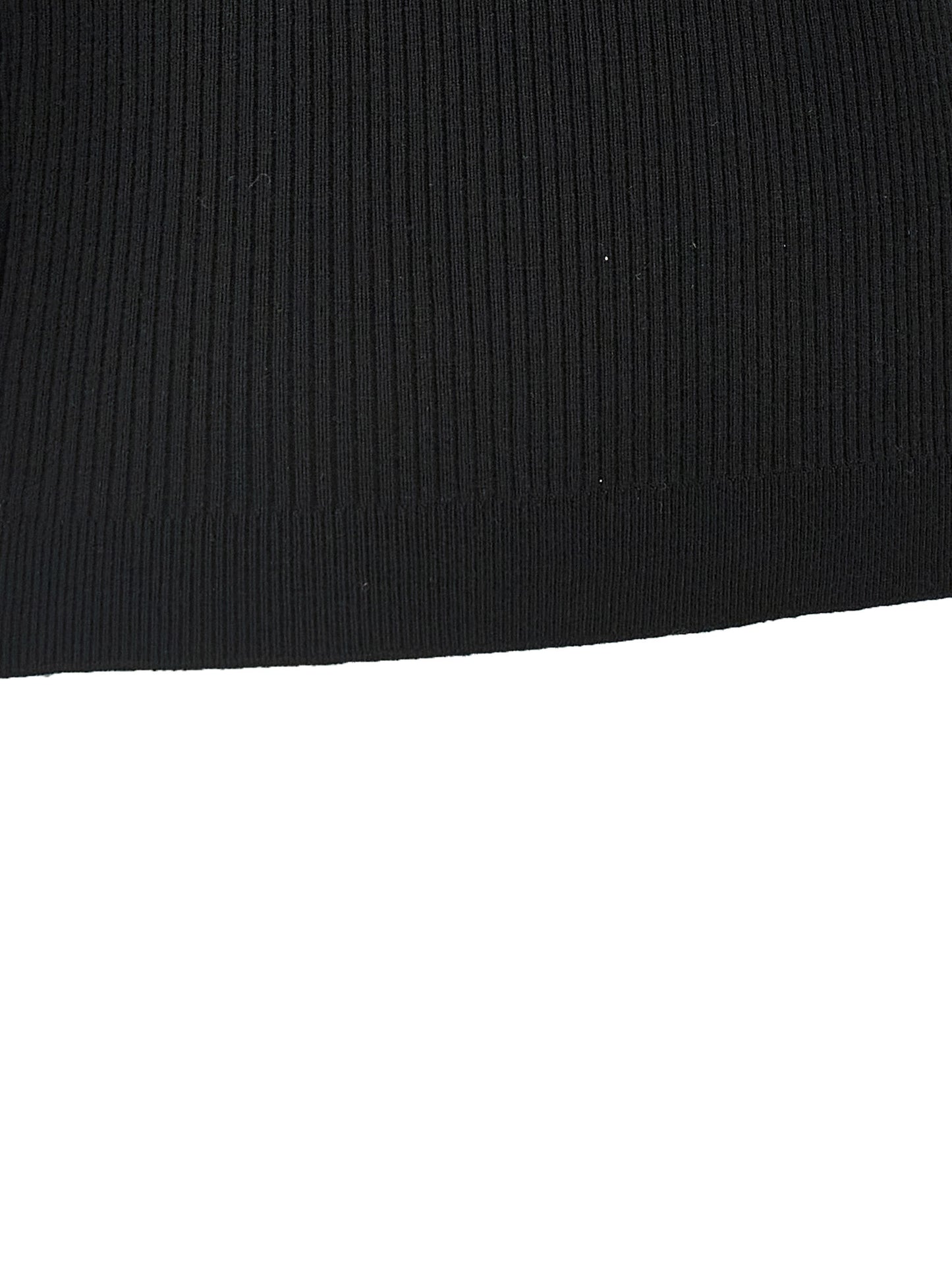 Alessandra Rich Black Wool T-Shirt