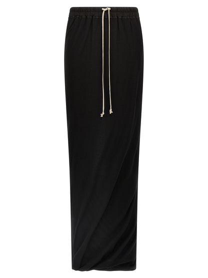 DRKSHDW Black Cotton Mini Skirt