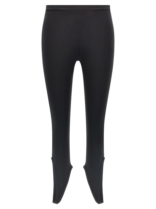 Courrèges Black Polyamide Leggings