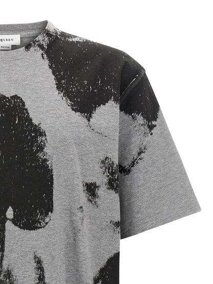 Alexander McQueen Gray Cotton T-Shirt