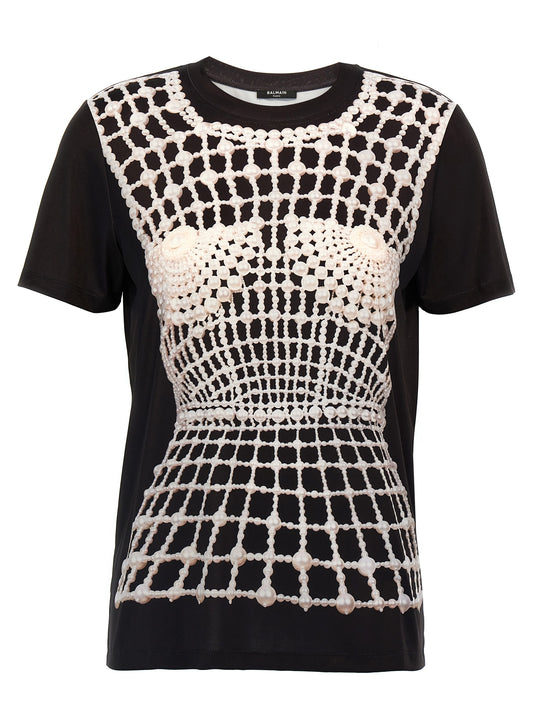 Balmain Black Organic Cotton T-Shirt