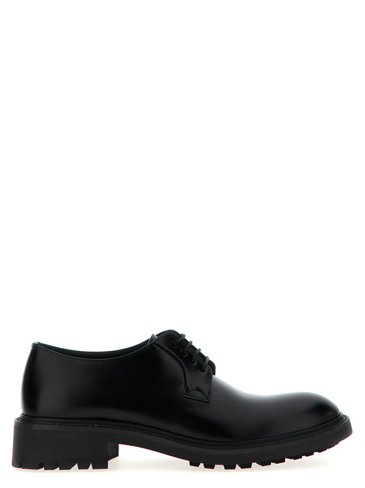 Saint Laurent Black Lamb Leather Oxfords And Derbies