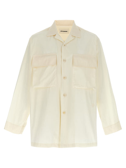 Jil Sander White Cotton Blouse