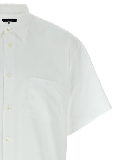 Comme Des Garçons White Cotton Blouse