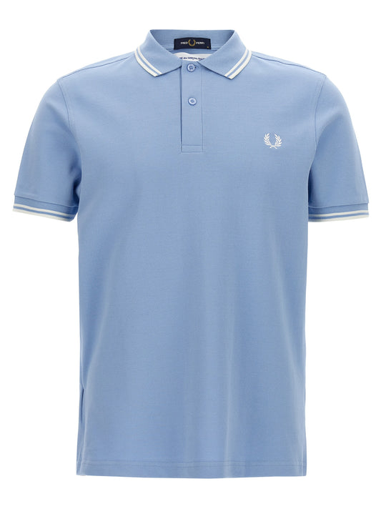 Comme Des Garçons Blue Cotton Polo Shirt