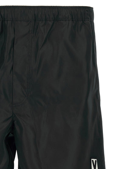 Valentino Garavani Black Polyamide Swim Shorts