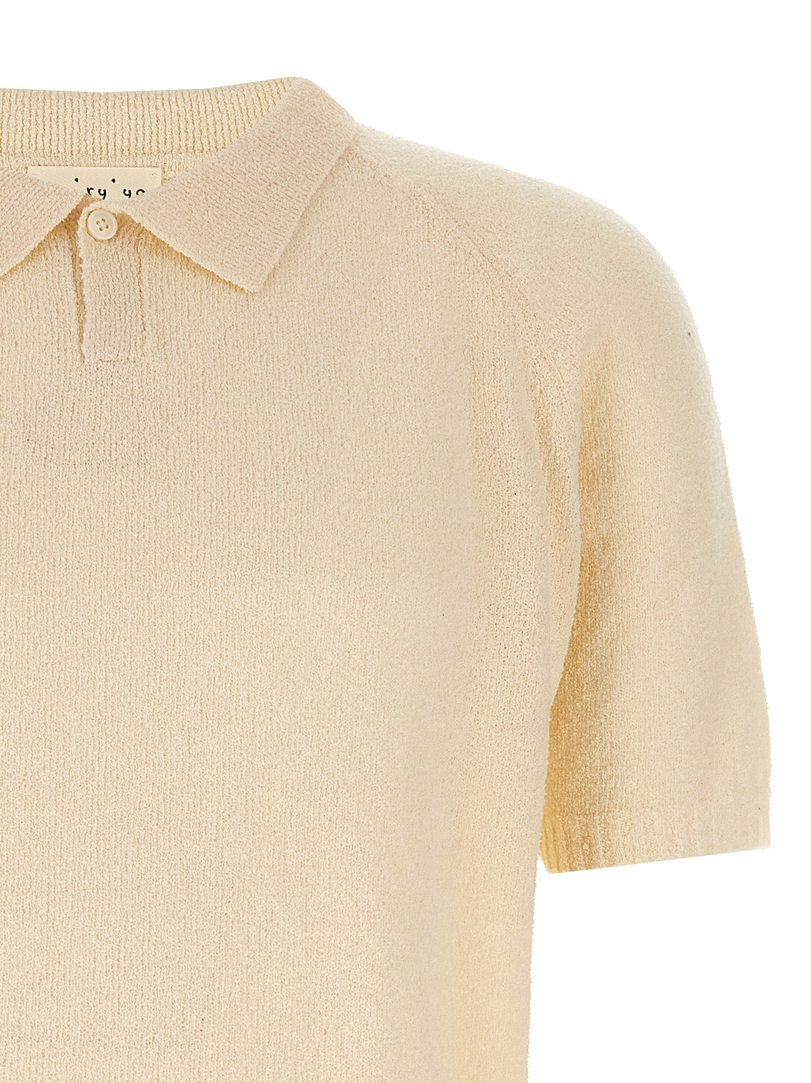 Polo Shirt by MA'RY'YA for men in polyamide modacrylic & cotton white presents a sleek silhouette, featuring a refined and for a sleek finish.