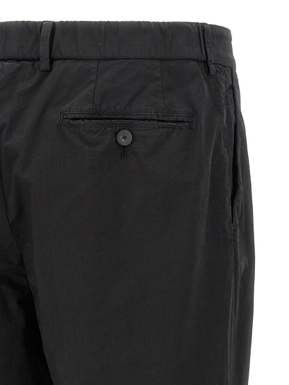 CELLAR DOOR Black Cotton Casual Pants