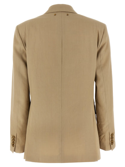 Golden Goose Beige Virgin Wool Blazer
