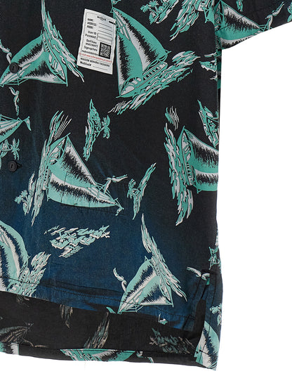 Maison Mihara Yasuhiro Blue Rayon Blouse