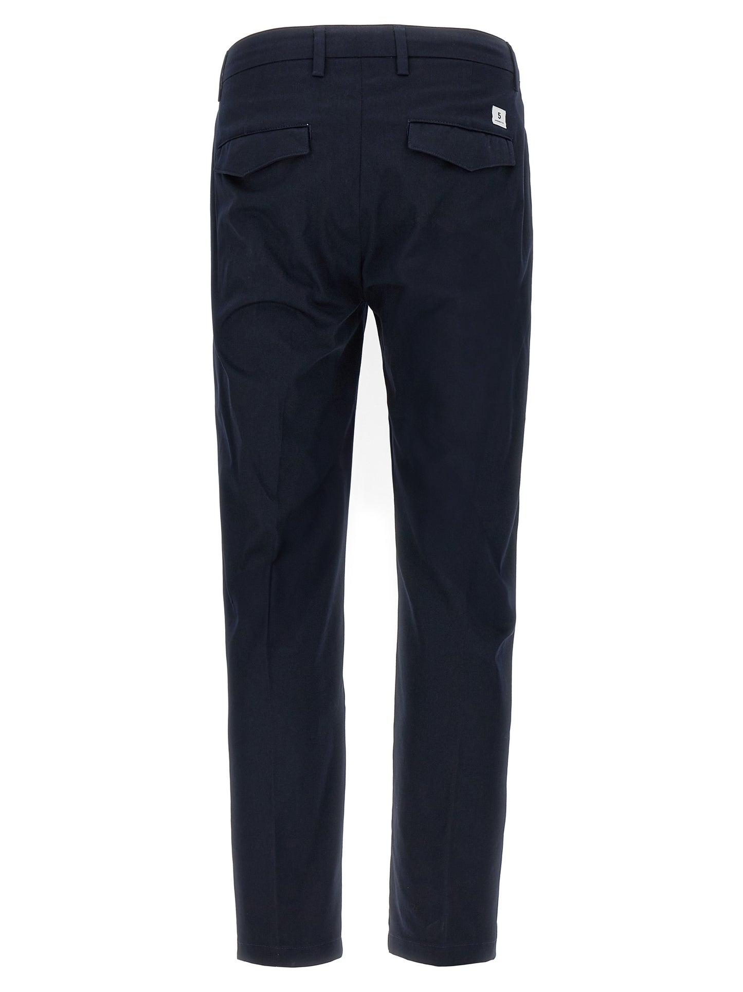 Department 5 Blue Cotton Cropped Pants