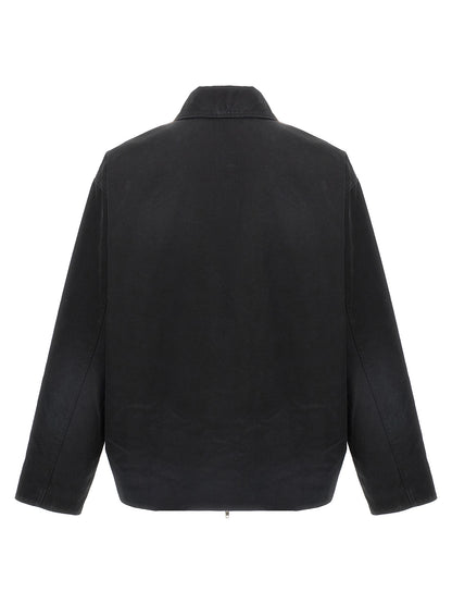 Balenciaga Black Cotton Full-Length Jacket