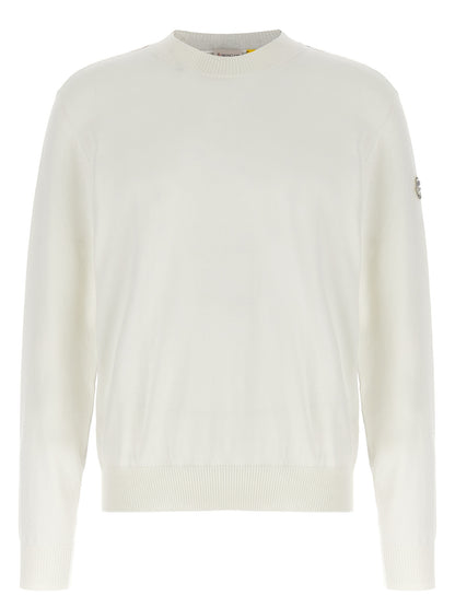 MONCLER GENIUS White Cotton Cardigan