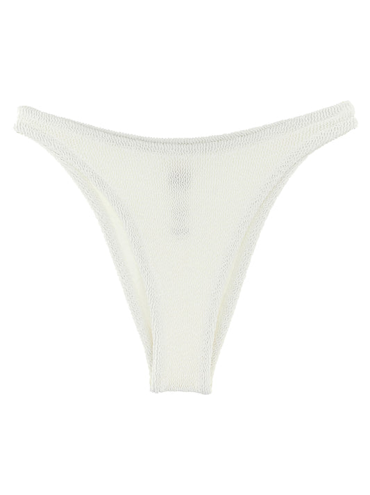 Swim Briefs by MC2 Saint Barth for women in stretch polyamide white features a refined silhouette, showcasing the refined design of this Women's Stretch Polyamide Swim Briefs with a refined fit.