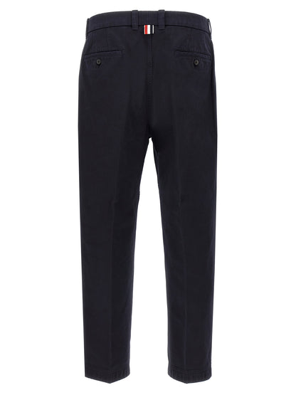 Thom Browne Blue Cotton Casual Pants