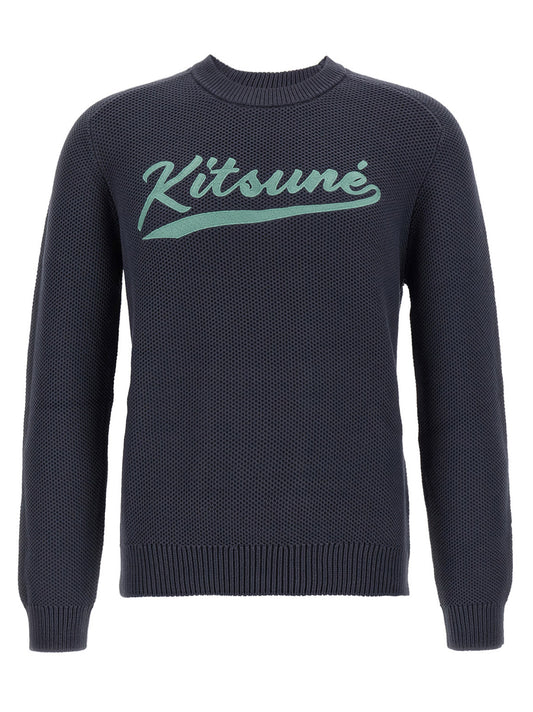 Maison Kitsuné Gray Cotton Cardigan