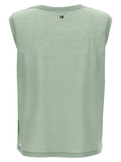 Victoria Beckham Bicolor Cotton Sleeveles T-Shirt
