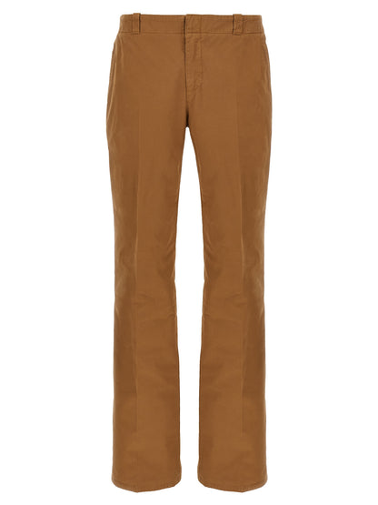 Alexander McQueen Brown Cotton Chino Pants