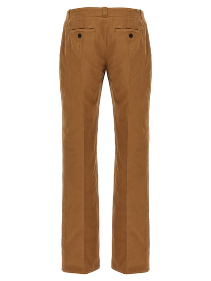 Alexander McQueen Brown Cotton Chino Pants