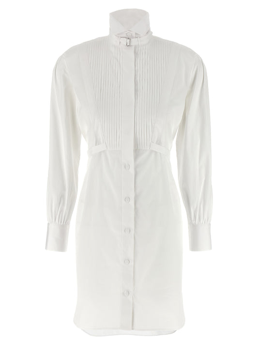 Alexander McQueen White Cotton Midi Dress