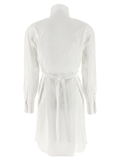 Alexander McQueen White Cotton Midi Dress