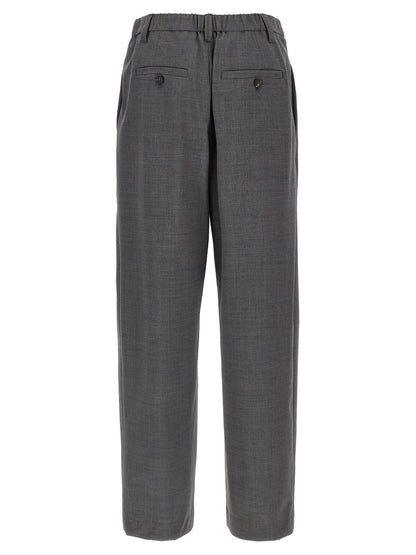 Brunello Cucinelli Gray Virgin Wool Casual Pants