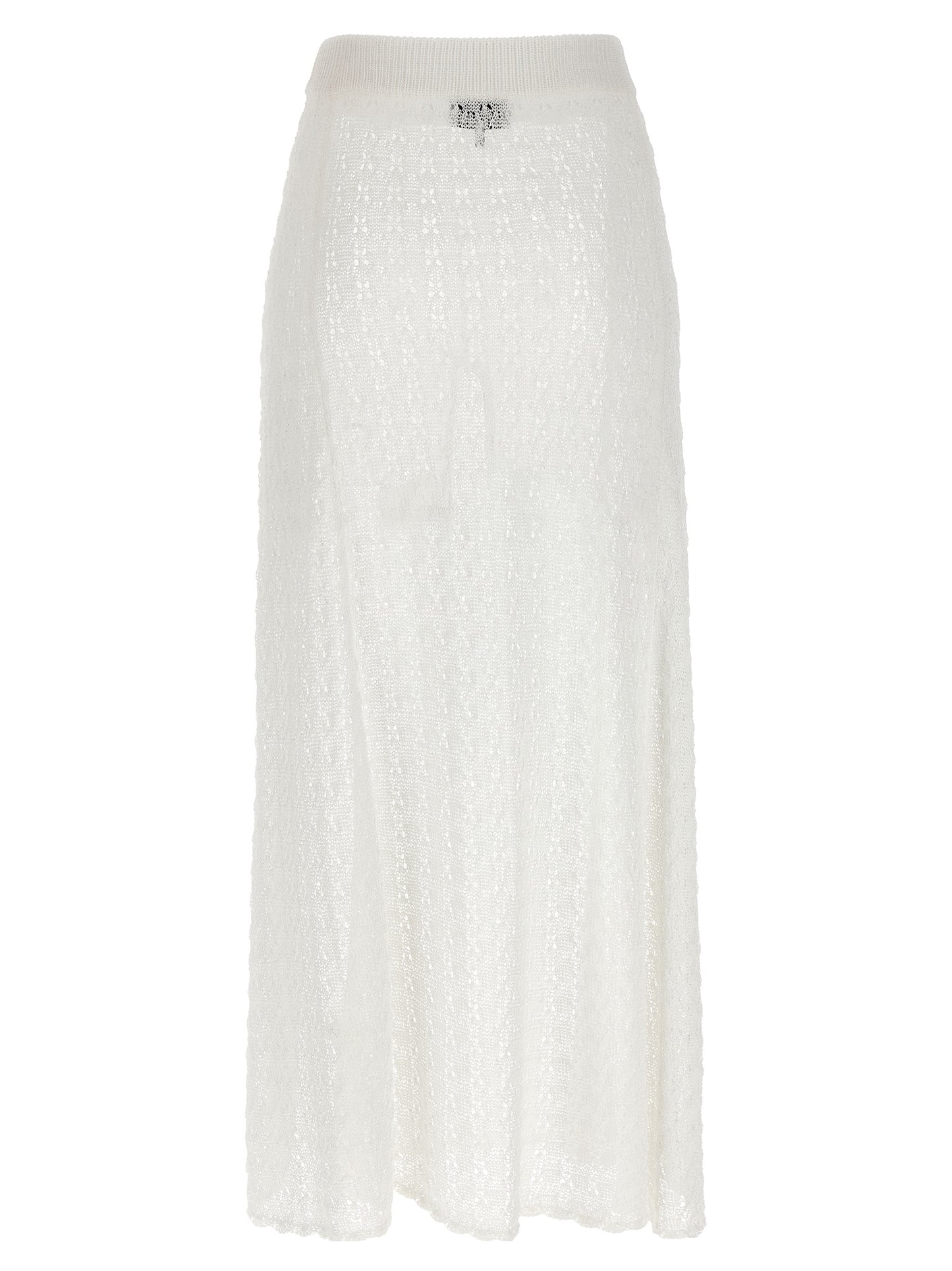 Ganni White Polyamide Mini Skirt