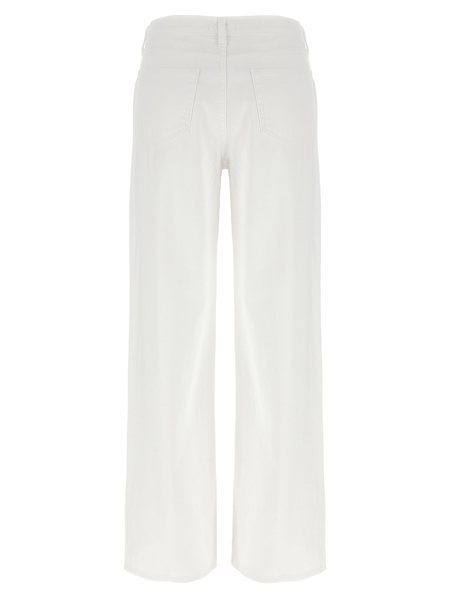 L'Agence White Cotton High-Waisted Jean