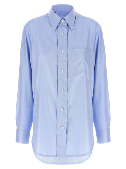 Brioni Blue Cotton Blouse