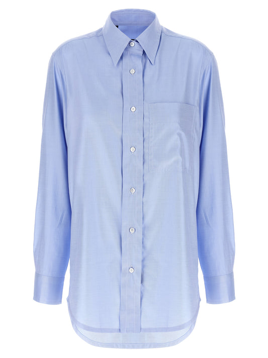 Brioni Blue Cotton Blouse