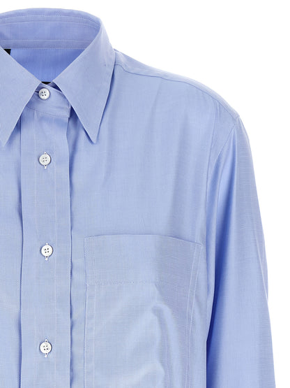 Brioni Blue Cotton Blouse