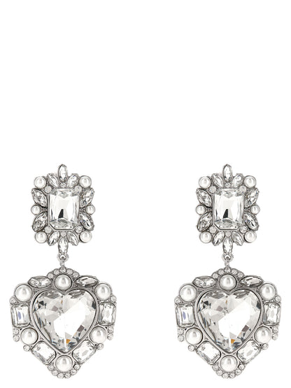 Self-Portrait Silver Cotton Earrings