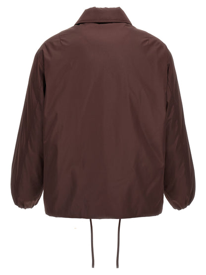 Jil Sander Brown Polyester Full-Length Jacket