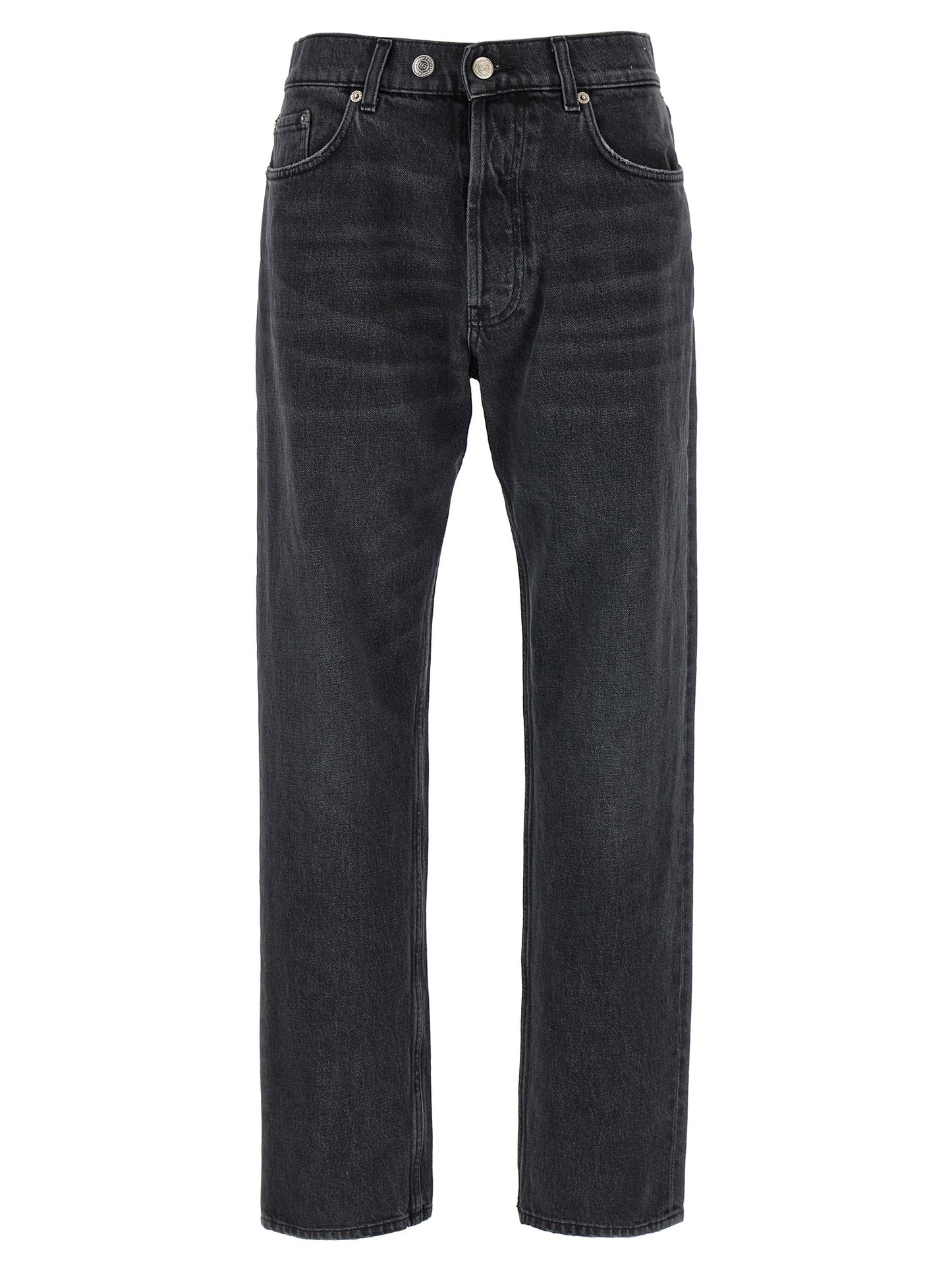 Department 5 Gray Cotton Straight-Leg Jeans